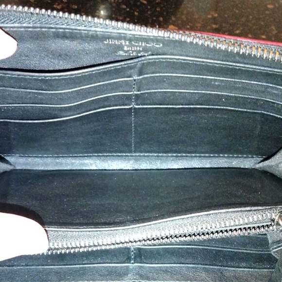 Jimmy Choo Red Long Leather Wallet - Picture 5 of 12